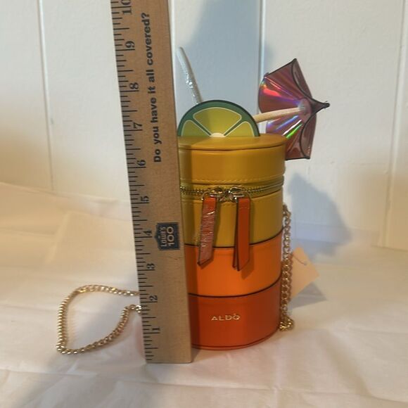 ALDO summer Kelliwith
Orange Multi Cocktail Crossbody Bag Purse Kitsch NWT - Picture 8 of 10